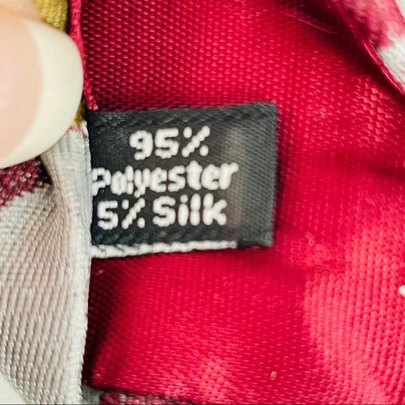 Halston III Abstract Floral Neck Tie - Picture 6 of 6